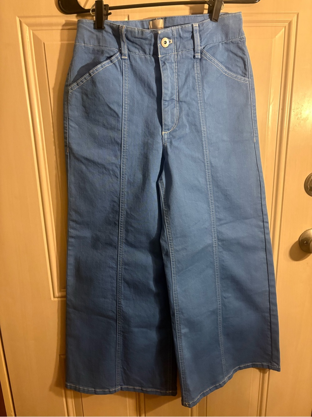 Maeve Women’s blue size 27 Delaney Clean Wide leg high rise pants